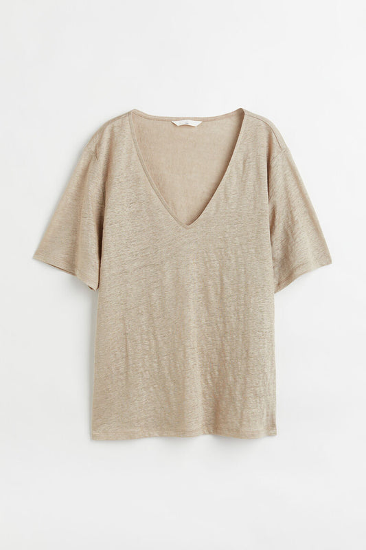 Linen jersey t-shirt