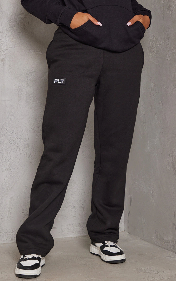 Logo Black Badge Detail Oversized Fit Hoodie & Detail Straight Sweatpants SET