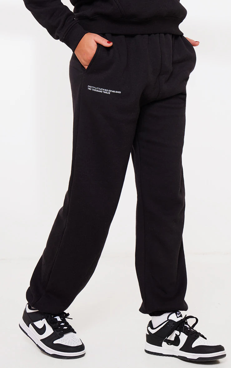 Logo Black Est 2012 Cuffed Sweatpants