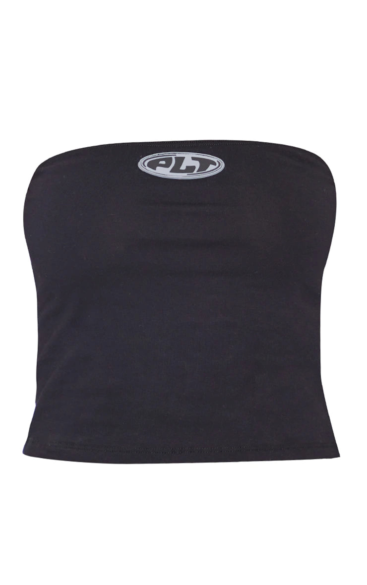 Black Badge Longline Bandeau Top