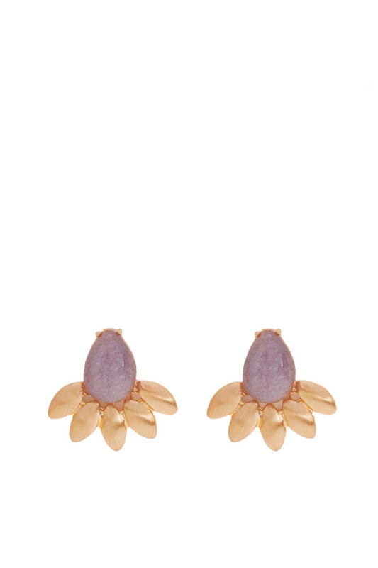 Earrings with artificial stones