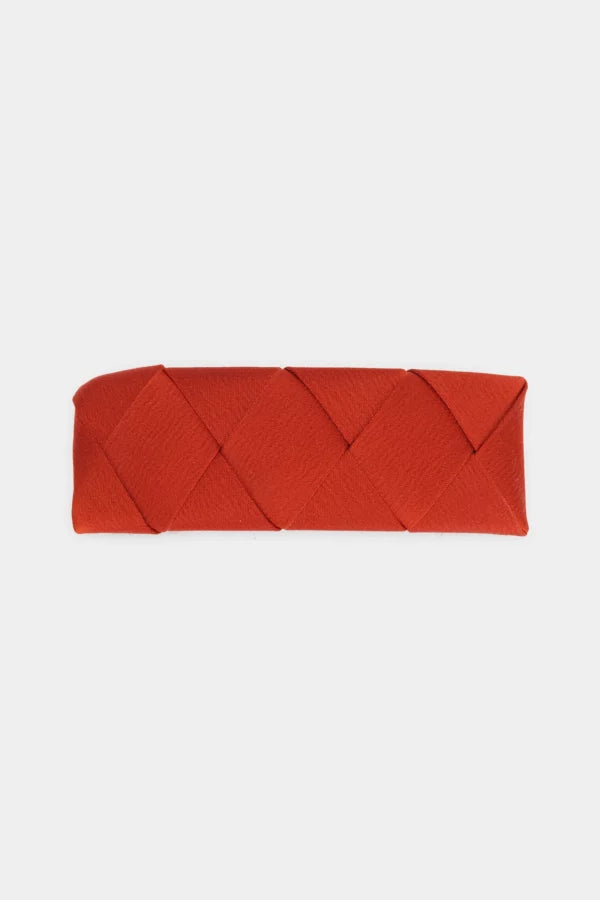 French Hair Clip Tropical Lust Brick Red