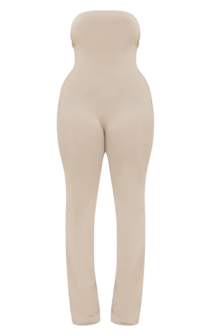 Shape Moss Sand Sculpted Bandeau Jumpsuit