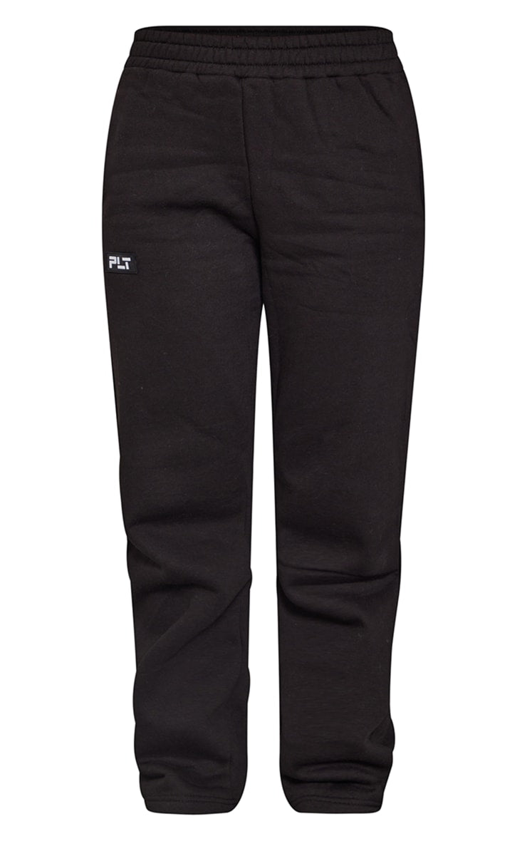 Logo Black Badge Detail Straight Sweatpants