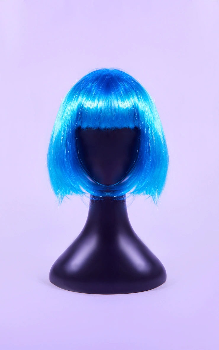 Blue Bob Wig