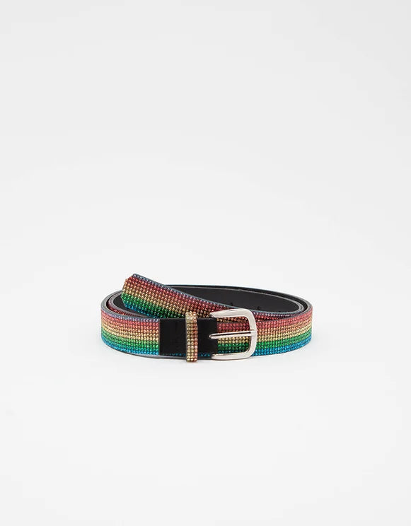 Multicolor Pride Diamante Belt