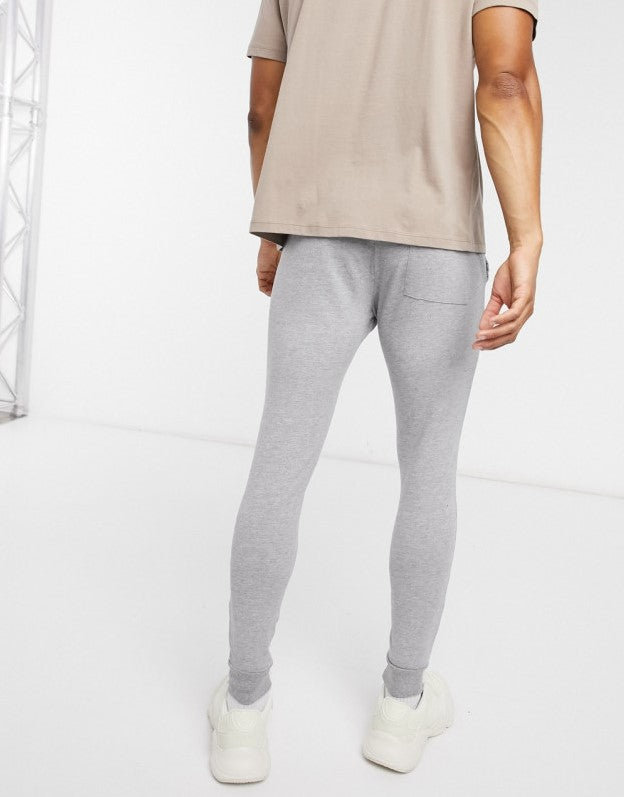 ORGANIC SUPER SKINNY JOGGERS IN GREY MARL