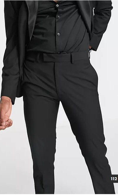 Slim Tuxedo In Black Suit Trousers