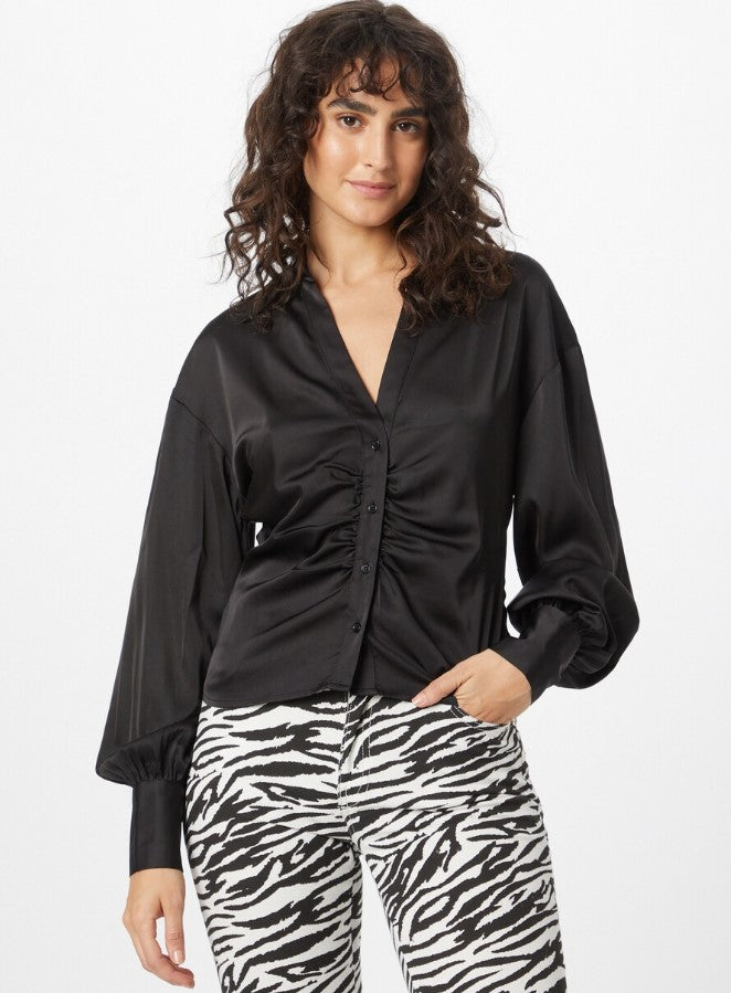 Sivan Satin blouse - black