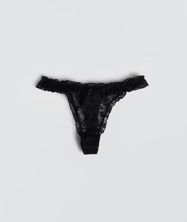 Eva lace string - Black