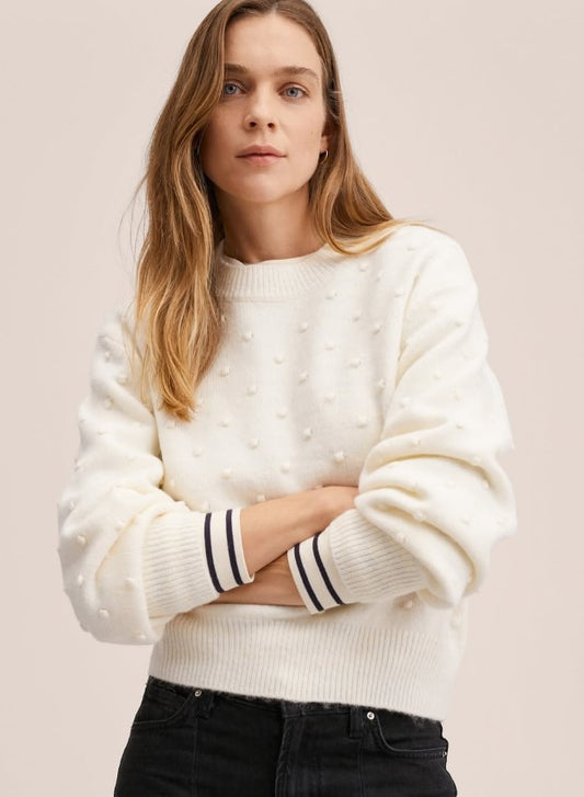 MANGO - Textured knit sweater