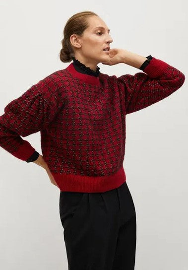 Mango - Houndstooth sweater