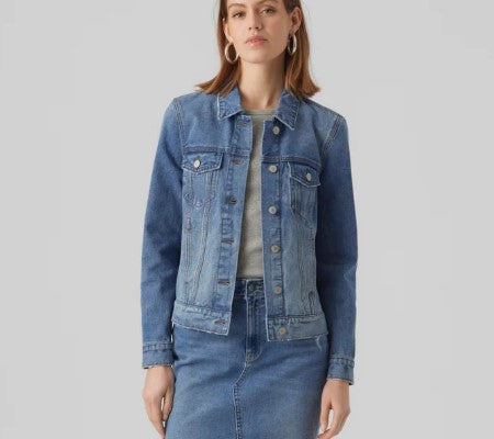 Vero Moda VMZORICA - Denim jacket - medium blue denim