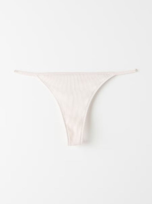 Anna cotton thong - Light pink