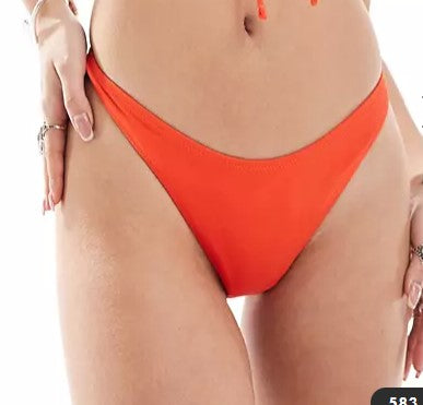 Mini brazilian bikini bottom in red