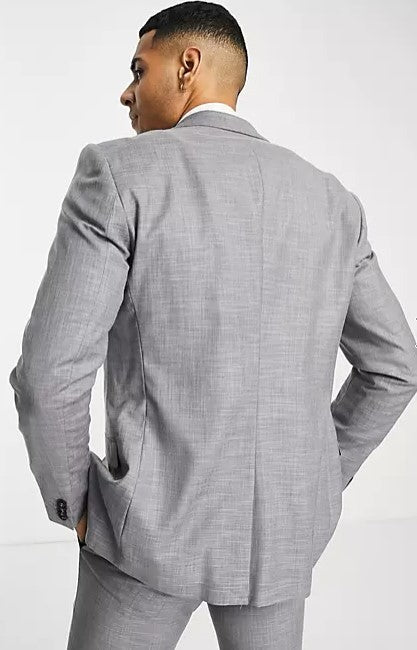 Topman Super Skinny Suit Jacket In Grey