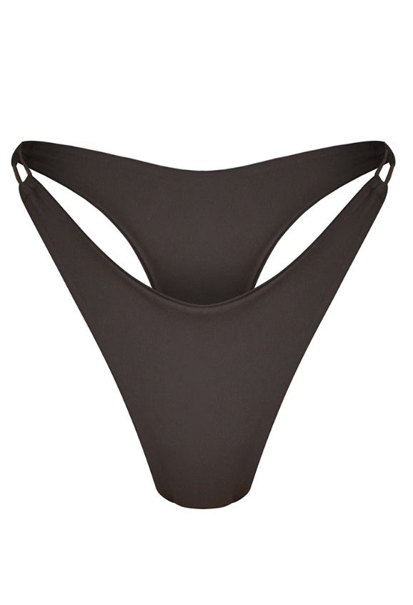 Black Brazilian String Side Bikini Bottoms