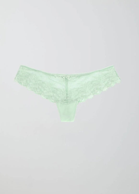 Lace String -Smocke Green