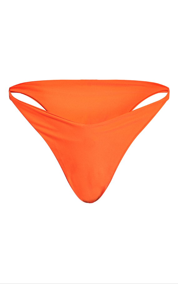 Orange Tanga Side Bikini Bottom