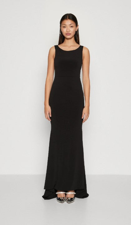 WAL G. MANI CROSS BACK MAXI - Jersey dress - black