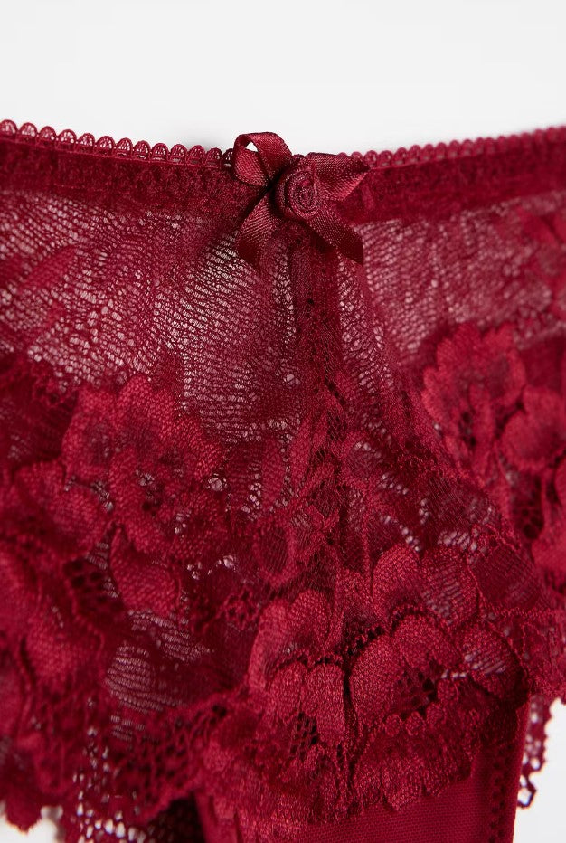 Annie Lace string - Rhubarb