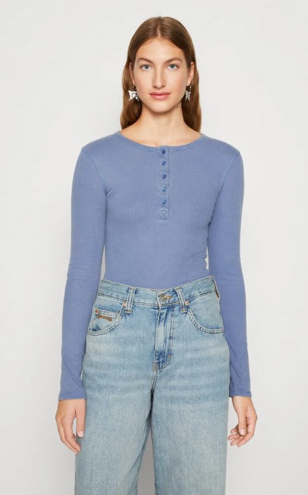 BDG Urban Outfitters ACID BUTTON UP - Long sleeved top - blue