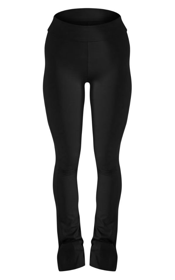 Black Contour Sculpt Foldover Pants