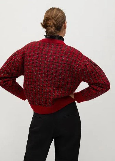 Mango - Houndstooth sweater