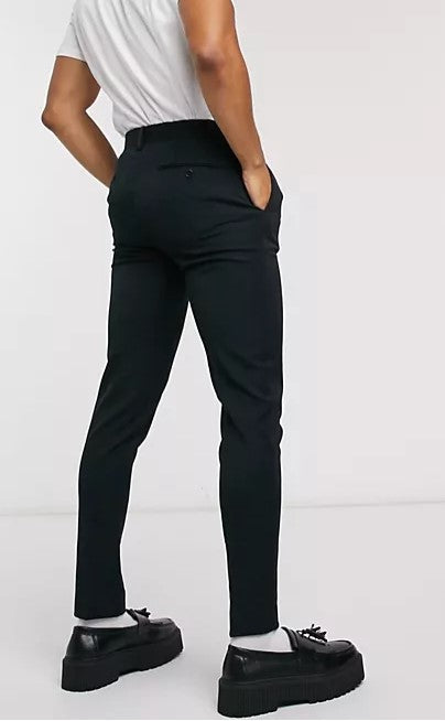 Super Skinny Smart Trouser In Black