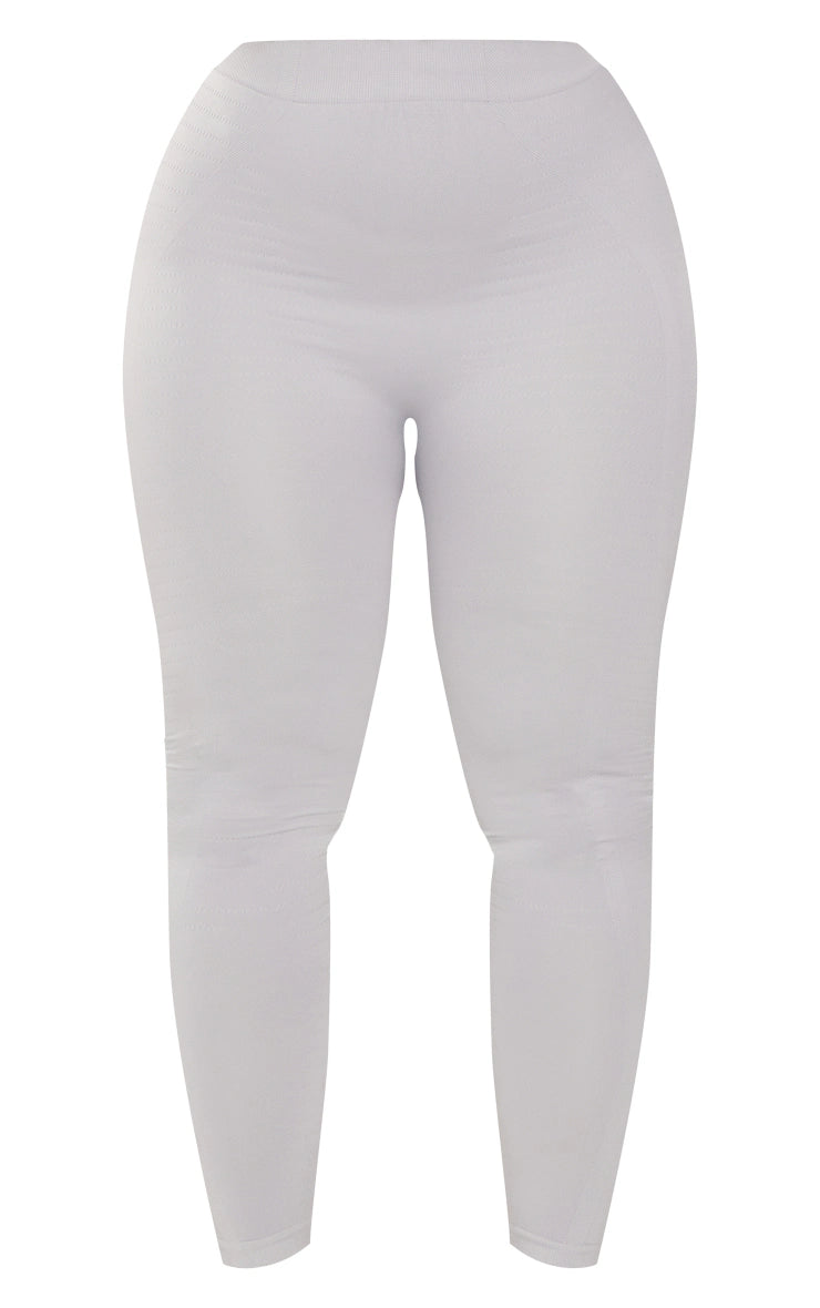 Shape Light Grey Branded Contour Gym Leggings