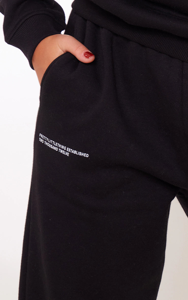 Logo Black Est 2012 Cuffed Sweatpants