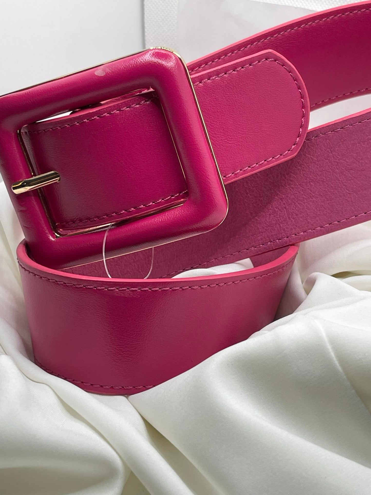 Pink Leather Belt