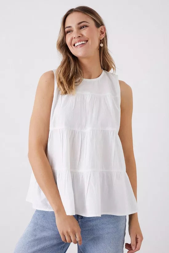 Dorothy Perkins Smock Tiered Shell Blouse