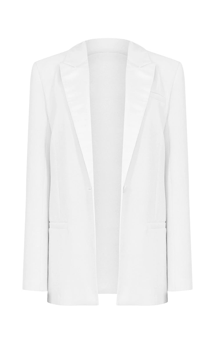 White Oversized Tailored Blazer