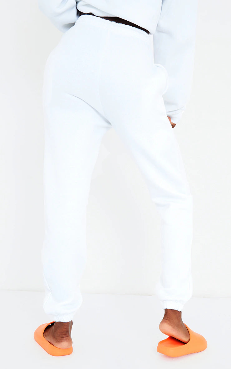 TALL WHITE ULTIMATE SWEAT CUFF ANKLE JOGGERS