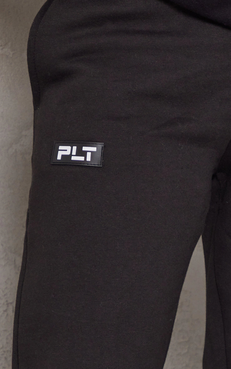 Logo Black Badge Detail Straight Sweatpants