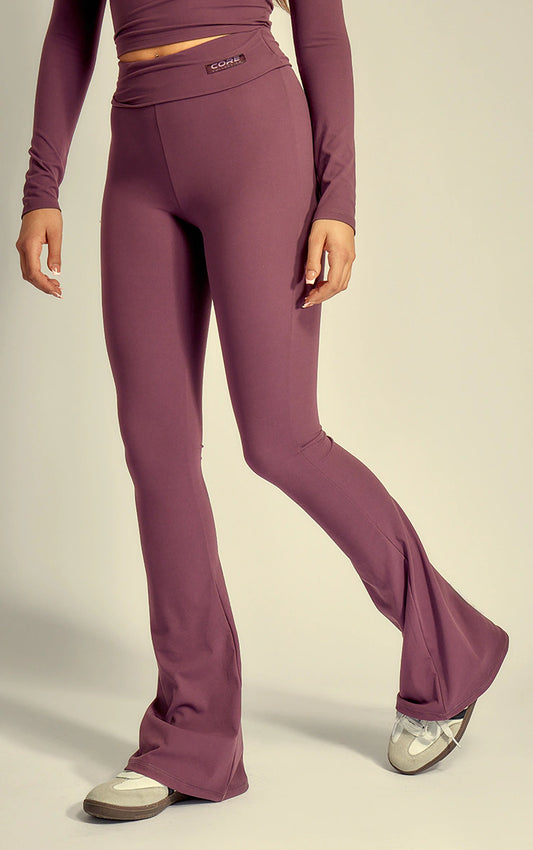 Eggplant Core Collection Contour Sculpt Foldover Pants