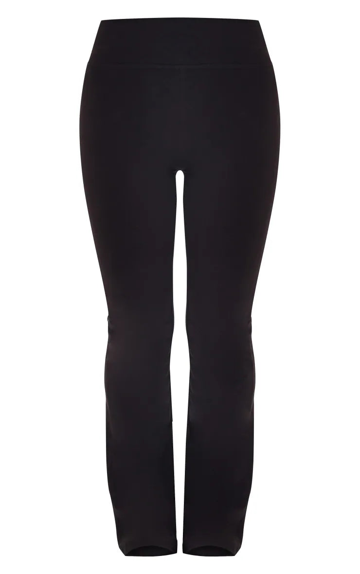 SPORT Black Melange Flared Yoga Pants