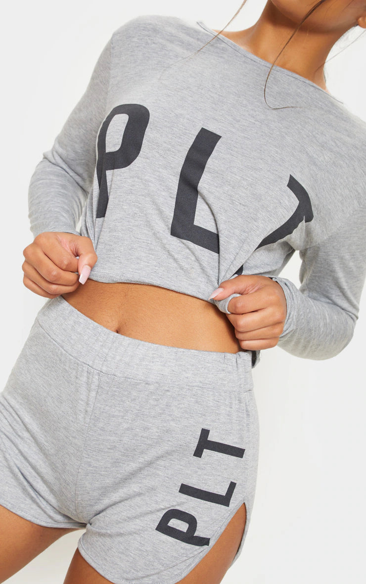 Grey Short Pyjama Set