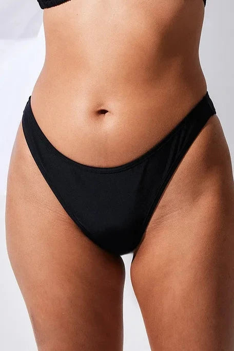 High Cut Bikini Panty Black