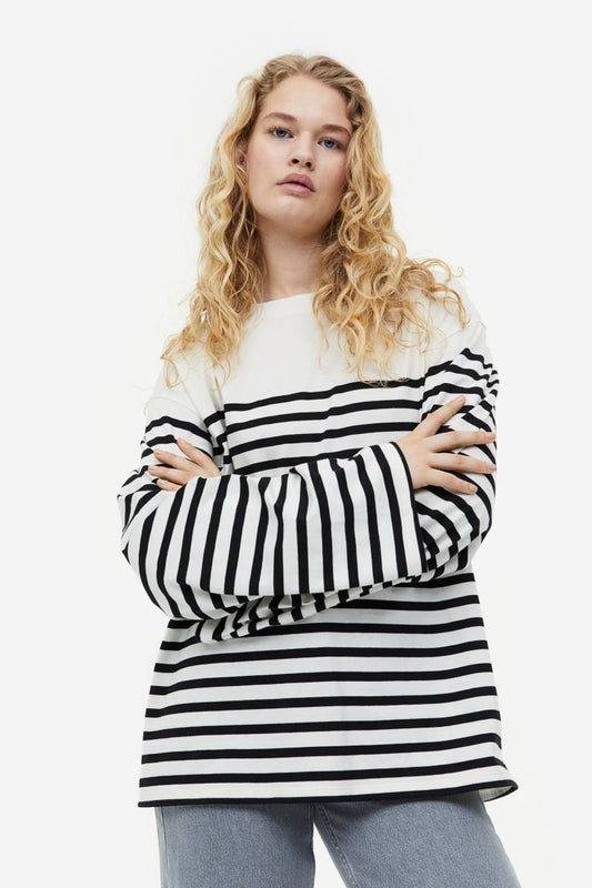 Long-sleeved Jersey Top