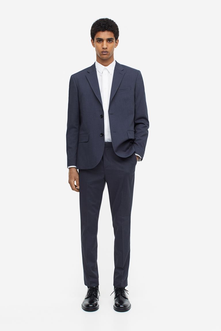 Skinny Fit Suit Pants