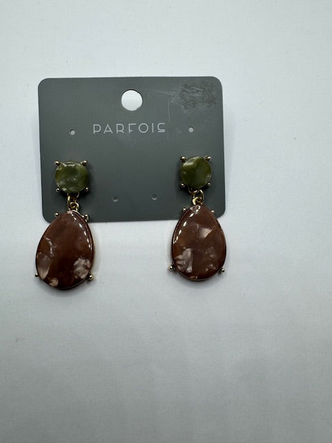 Double Stone Earrings