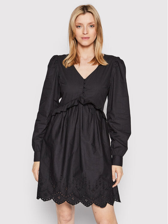 Puff Sleeve Anglaise Dress