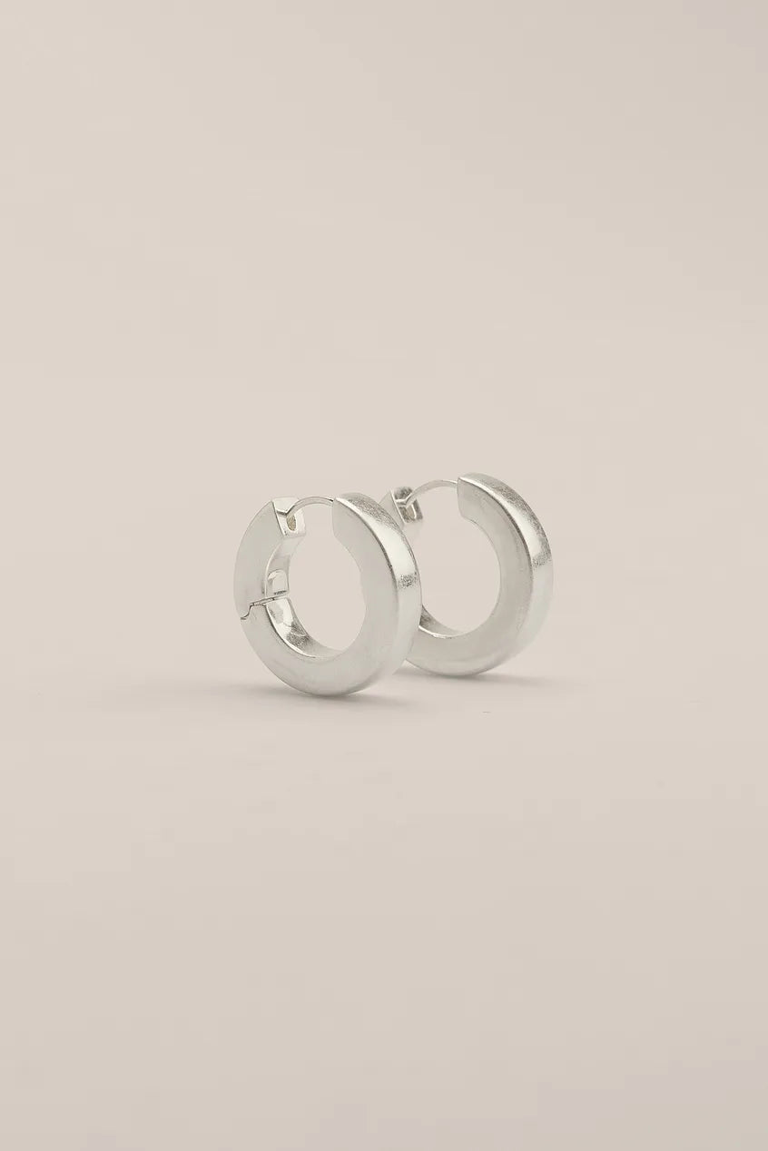 Big Chubby Hoops Silver