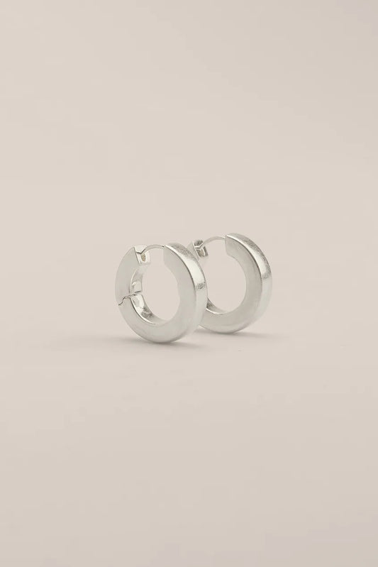 Big Chubby Hoops Silver