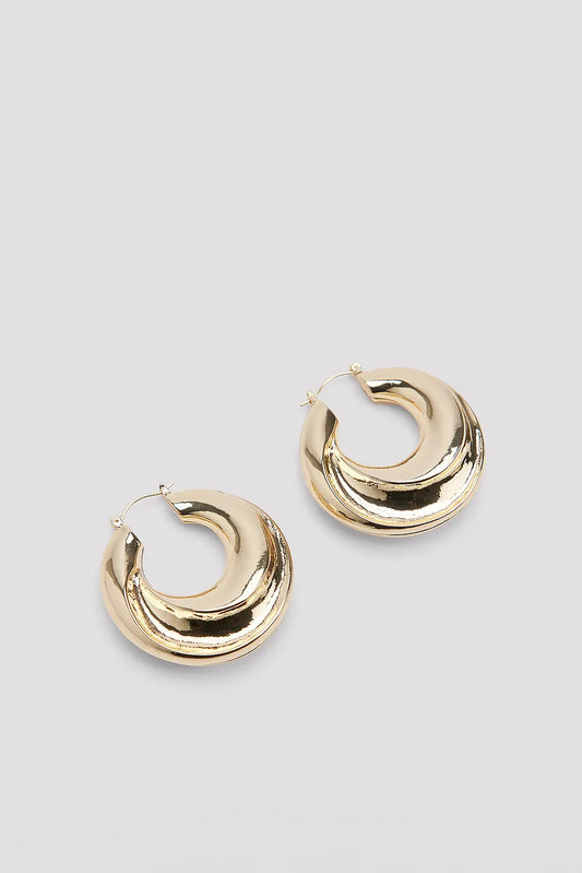 Big Ring Earrings Gold