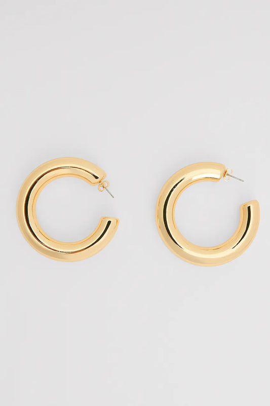 Chunky Rounded Earrings Gold