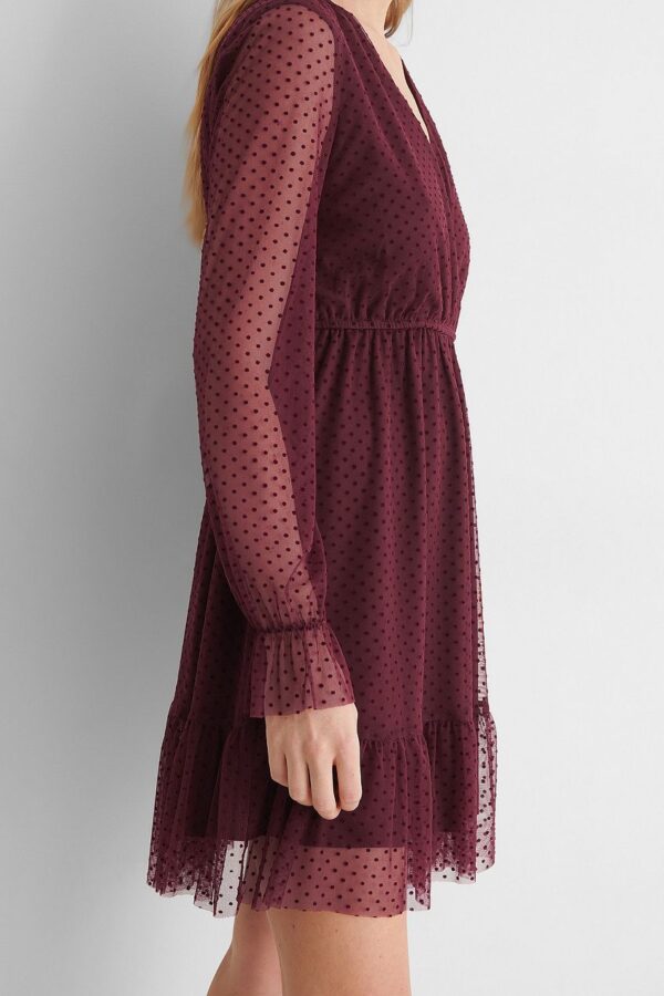 Dot Detail Chiffon Dress