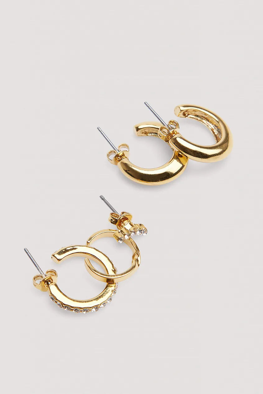 Gold Plated Multipack Earring Set